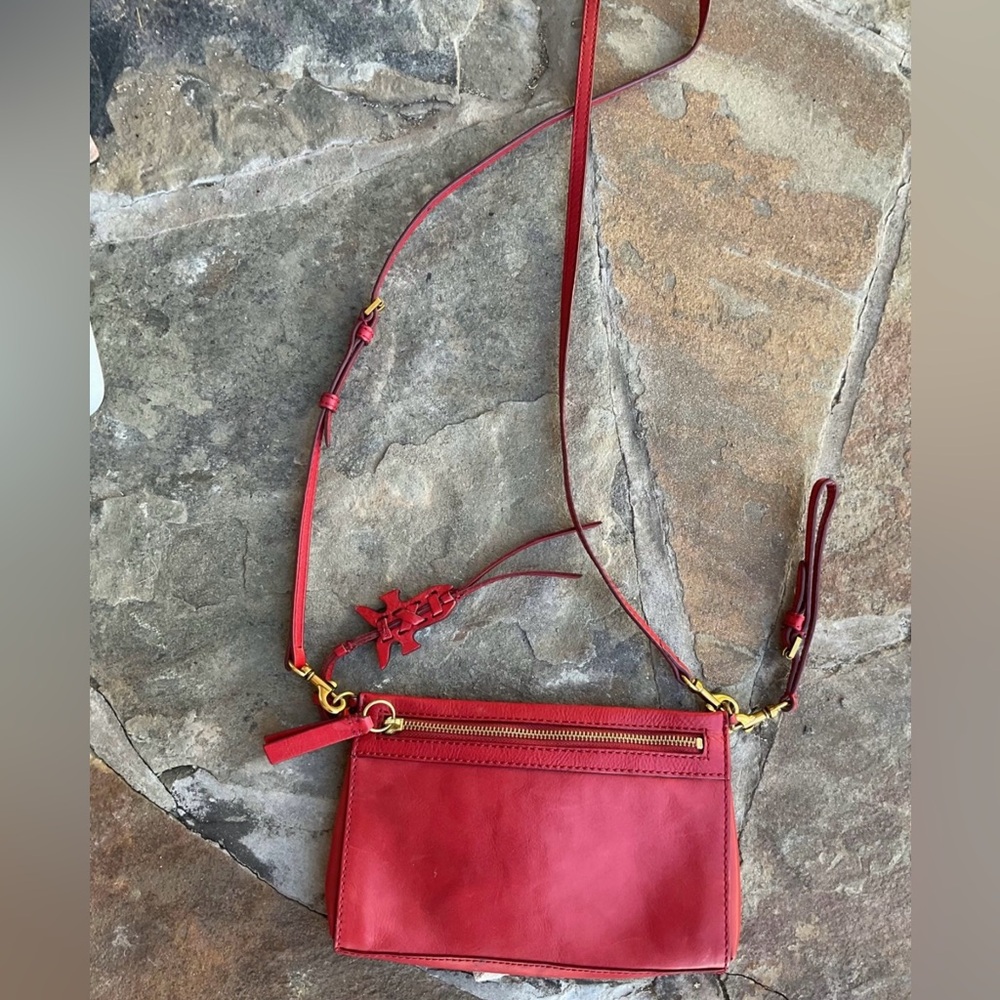 FRYE leather clutch side body bag